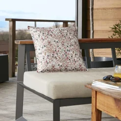 Housse de coussin extérieur carrée (45 x 45 cm) Capucine Beige
