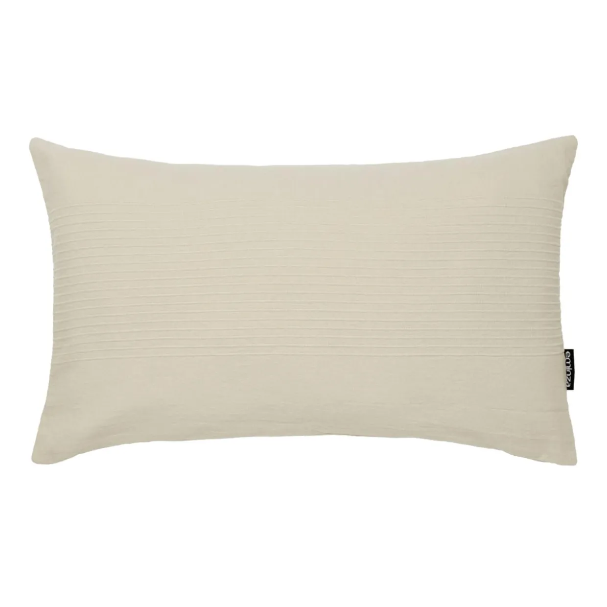 Housse de coussin rectangulaire coton tissé (30 x 50 cm) Léa Beige pampa