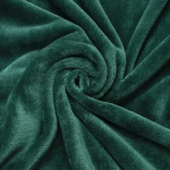 Housse de coussin rectangulaire flanelle (40 x 60 cm) Didou Verte