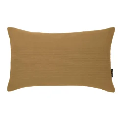 Housse de coussin rectangulaire coton tissé (30 x 50 cm) Léa Camel