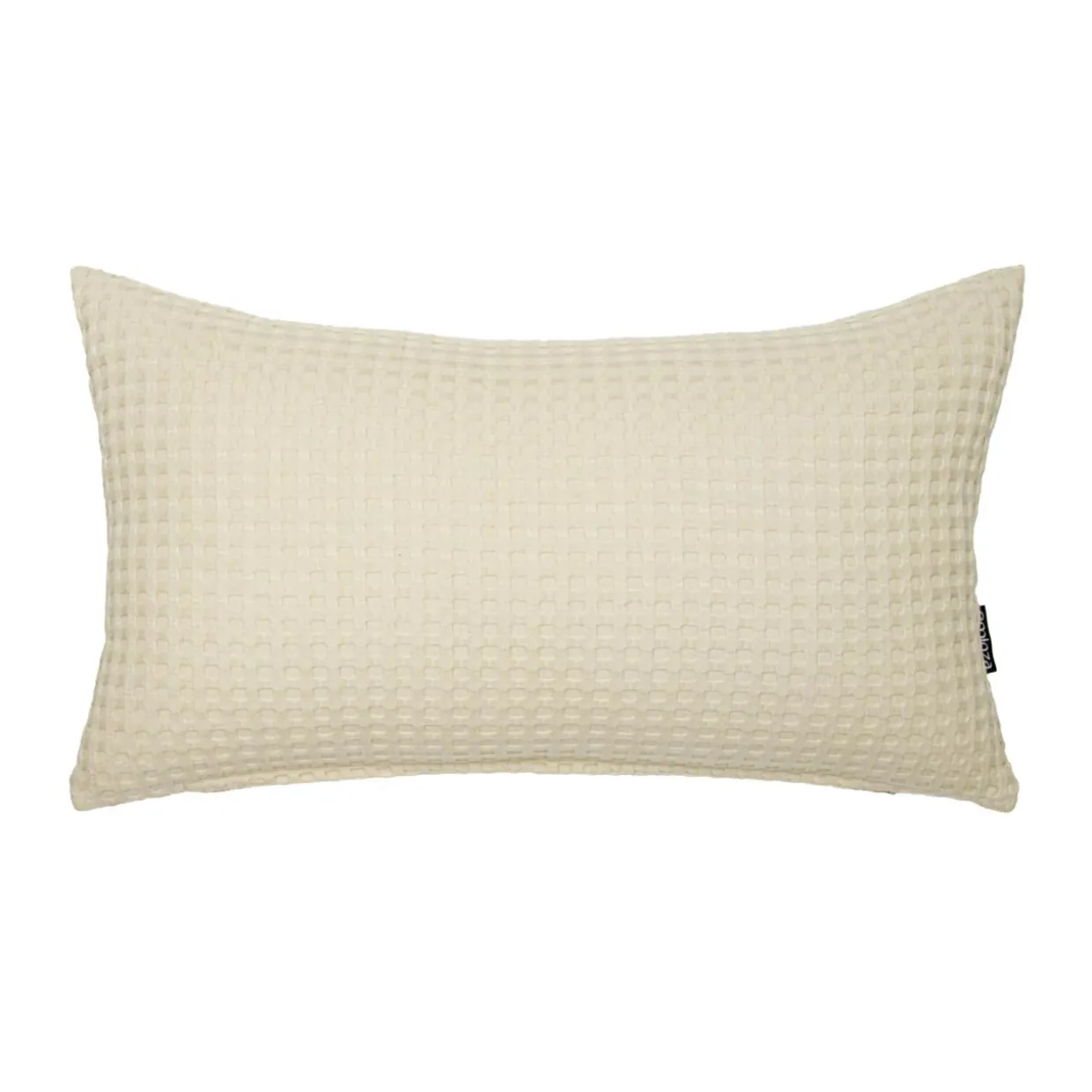 Housse de coussin rectangulaire coton nid d'abeille (30 x 50 cm) Maya Beige pampa