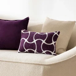 Housse de coussin rectangulaire (30 x 50 cm) Jeni Violet