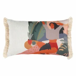 Housse de coussin rectangulaire (30 x 50 cm) Nature Multicolore