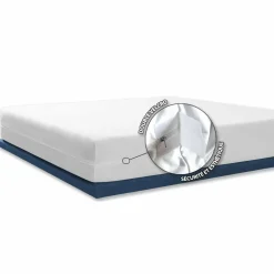 Housse de matelas intégrale anti-punaises de lit (180 x 200 cm) Ombeline Blanche