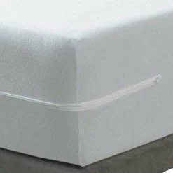 Housse de matelas intégrale anti-punaises de lit (90 x 190 cm) Ombeline Blanche