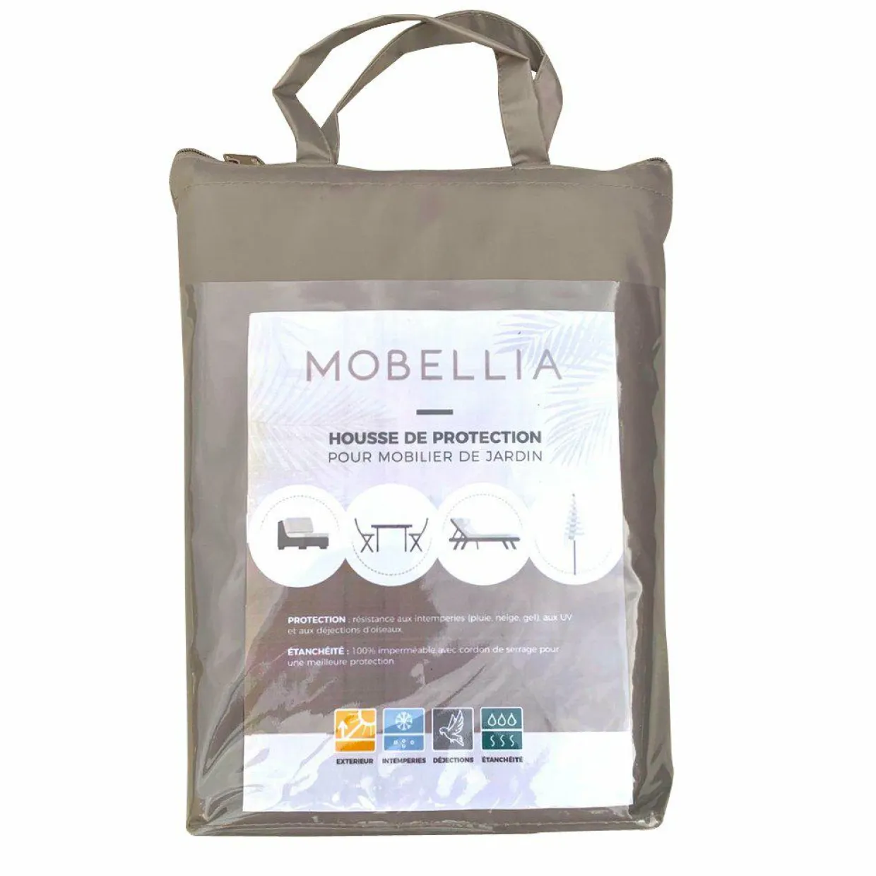 Housse de protection Imperméable pour Salon de jardin (175 x 175 cm) Gris