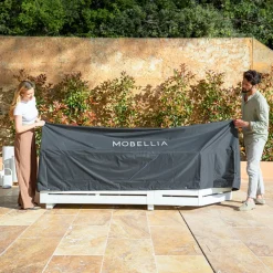 Housse de protection Imperméable XL pour Salon de jardin (400 x 300 cm) Gris
