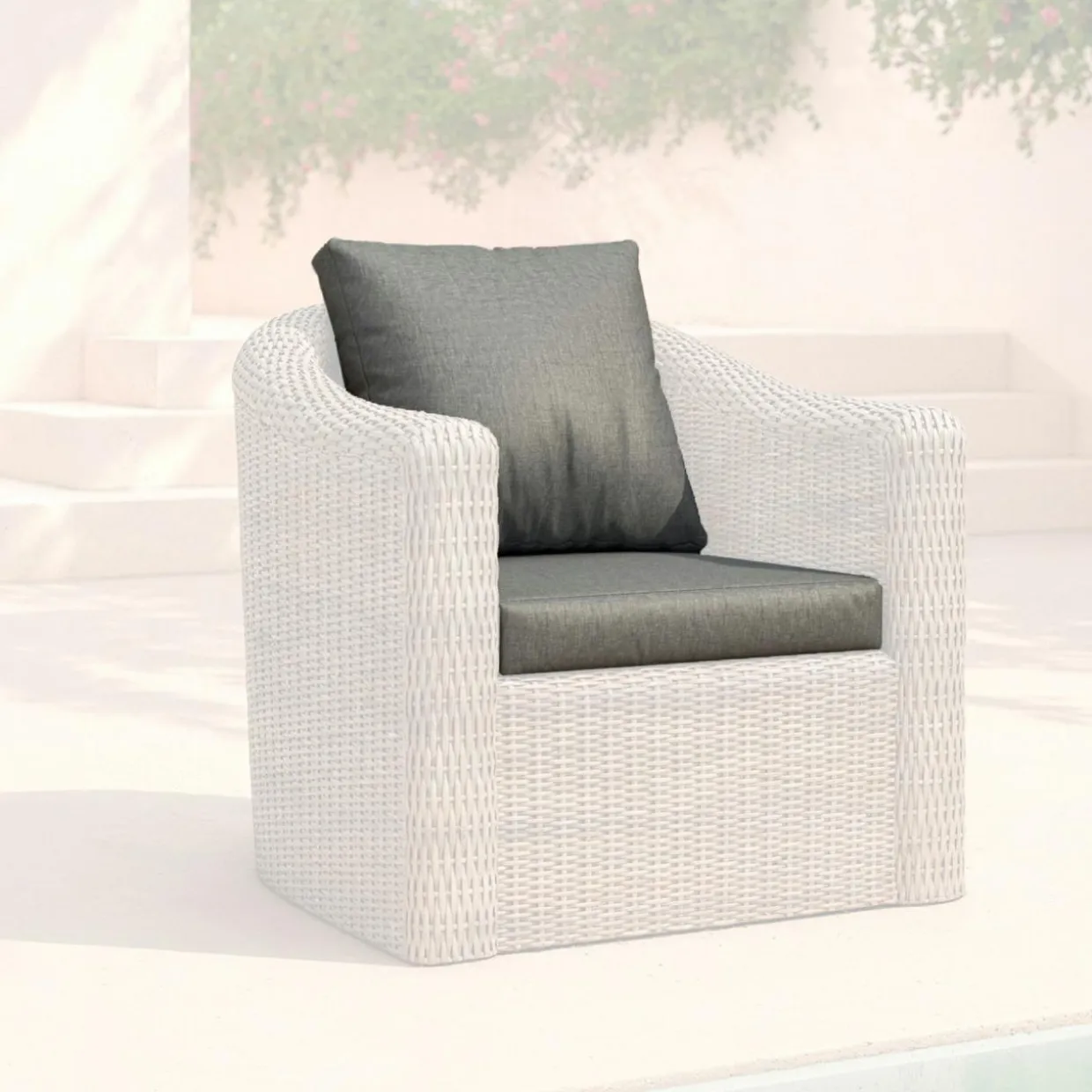Housses de coussin de remplacement pour Fauteuil Calvi Gris foncé