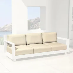 Housses de coussin de remplacement pour Canapé 3 places Elba Beige