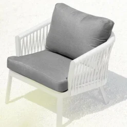 Housses de coussin de remplacement pour Fauteuil Amalfi Gris anthracite