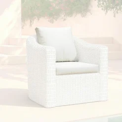 Housses de coussin de remplacement pour Fauteuil Calvi Blanc