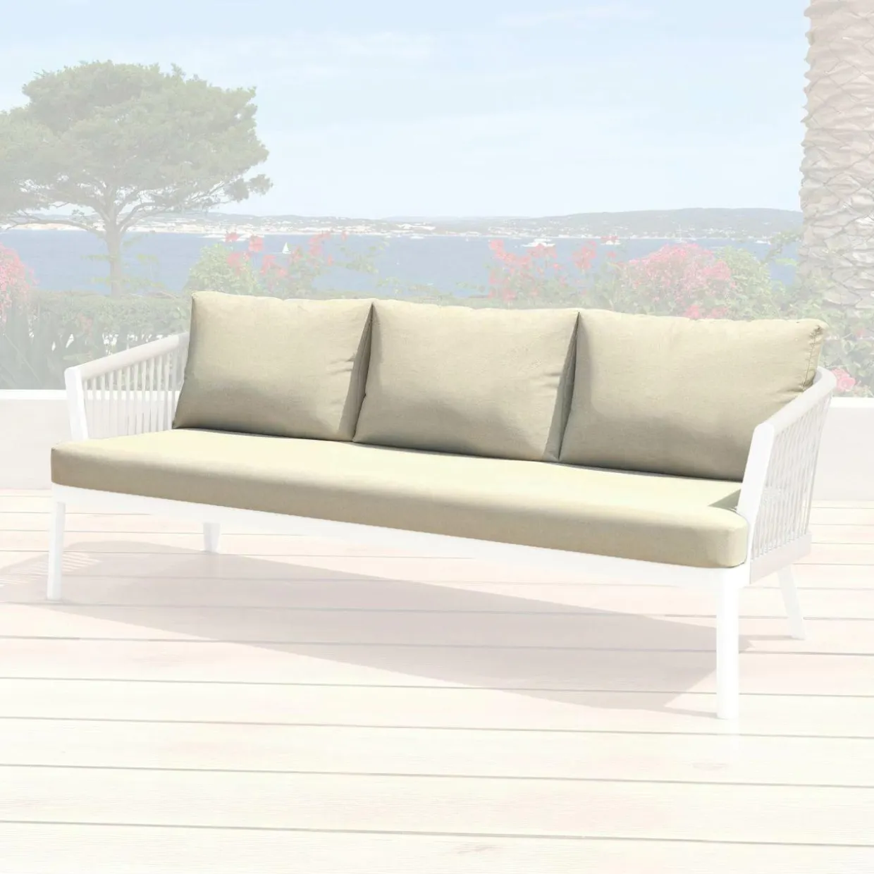 Housses de coussin de remplacement pour Canapé 3 places Amalfi Beige