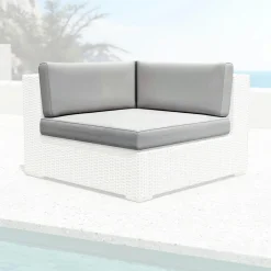 Housses de coussin de remplacement pour Fauteuil d'angle Palma Gris