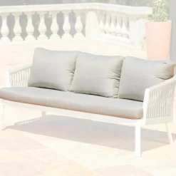 Housses de coussin de remplacement pour Canapé 3 places Amalfi Taupe