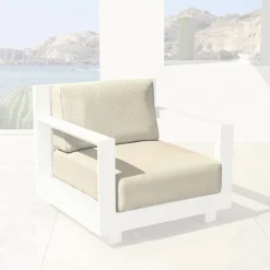 Housses de coussin de remplacement pour Fauteuil Elba Beige