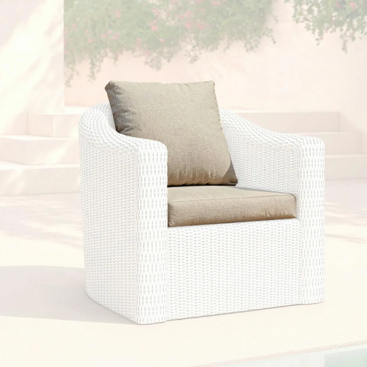 Housses de coussin de remplacement pour Fauteuil Calvi Taupe