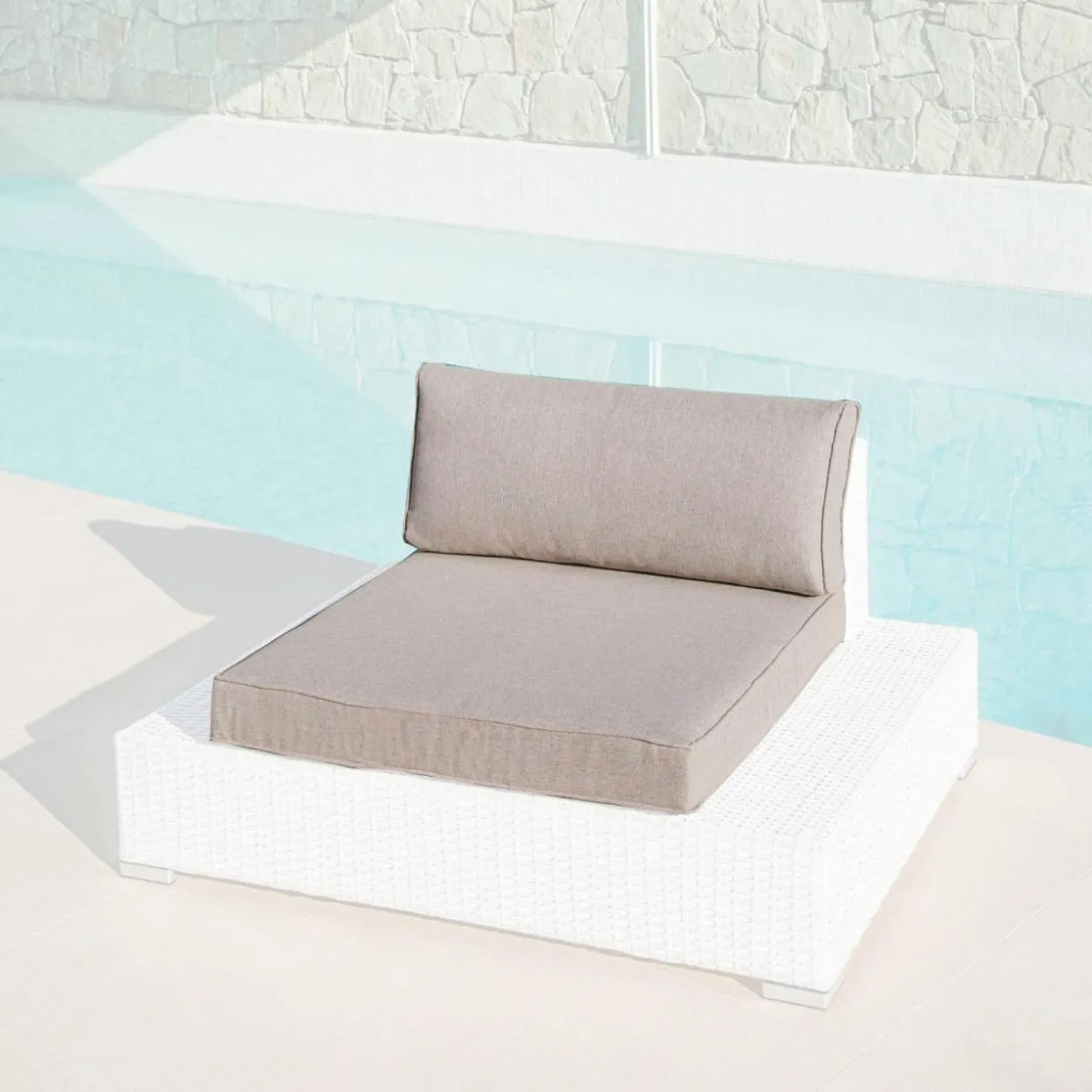 Housses de coussin de remplacement pour Fauteuil Palma Taupe