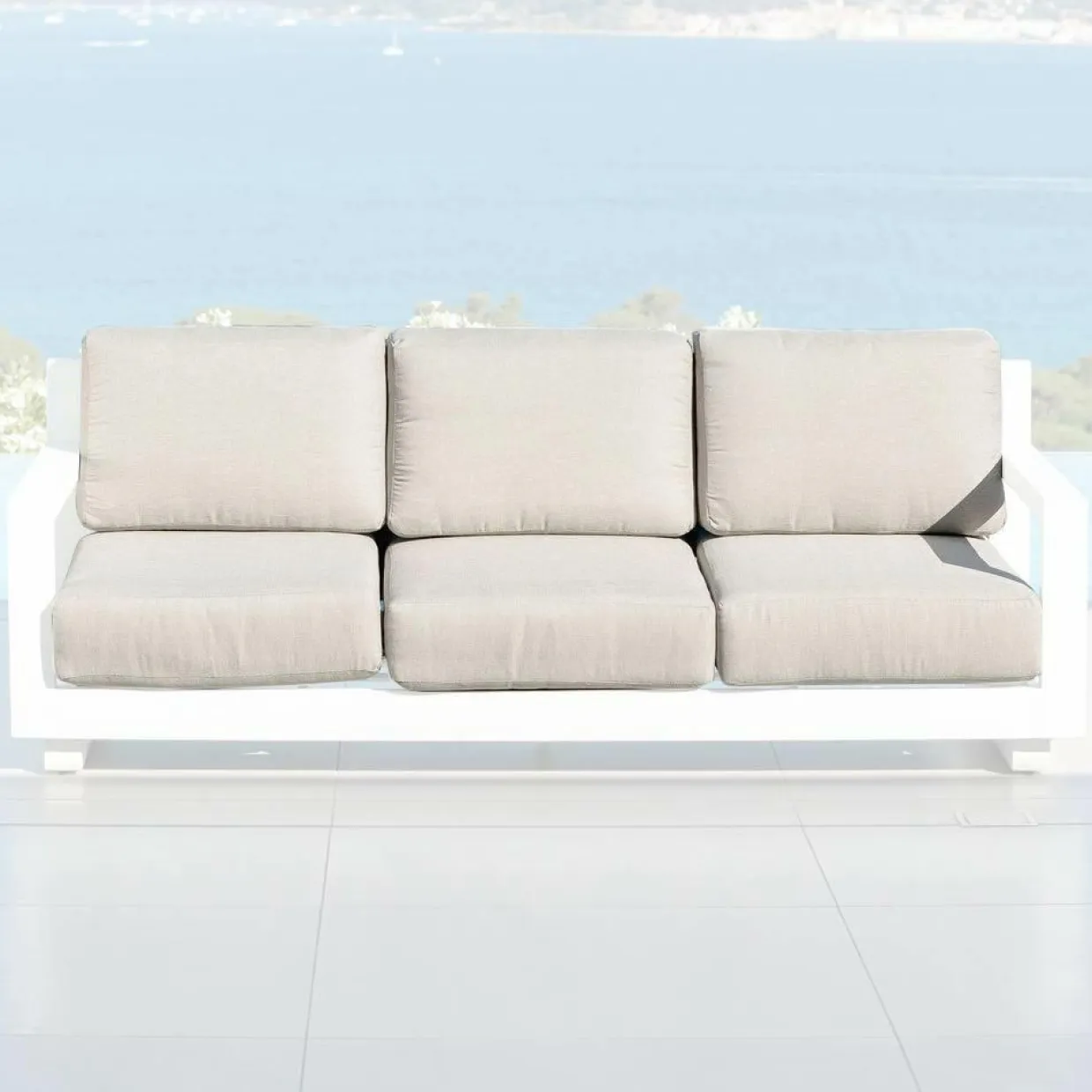 Housses de coussin de remplacement pour Canapé 3 places Elba Taupe
