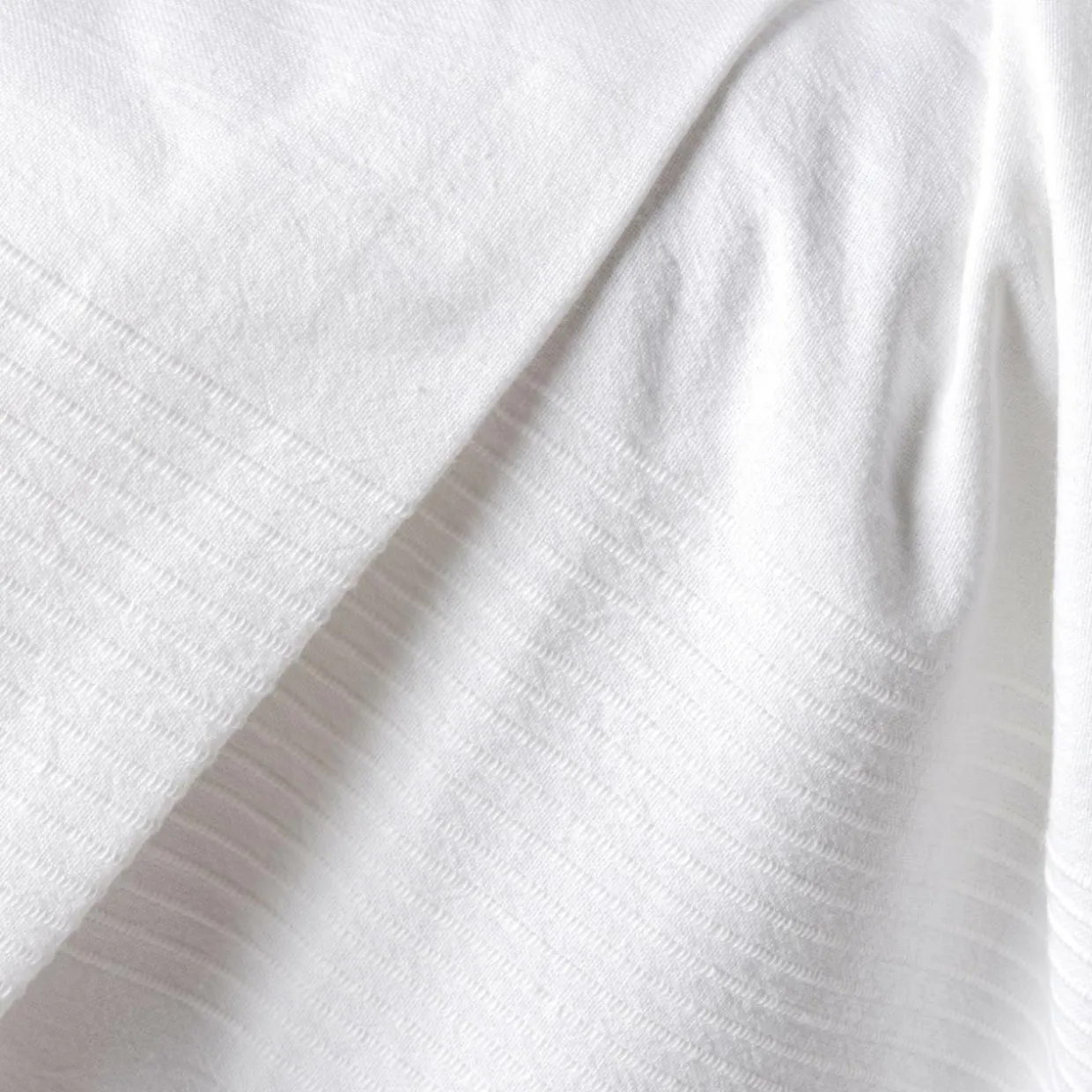 Jeté de lit coton tissé (130 x 160 cm) Léa Blanc