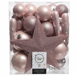 Kit de décoration de sapin de Noël Novae Rose poudré