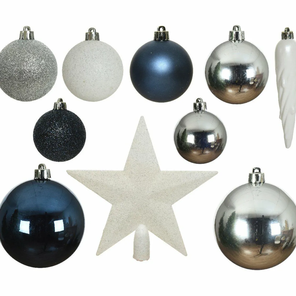 Kit de décoration de sapin de Noël Novae multi Blanc