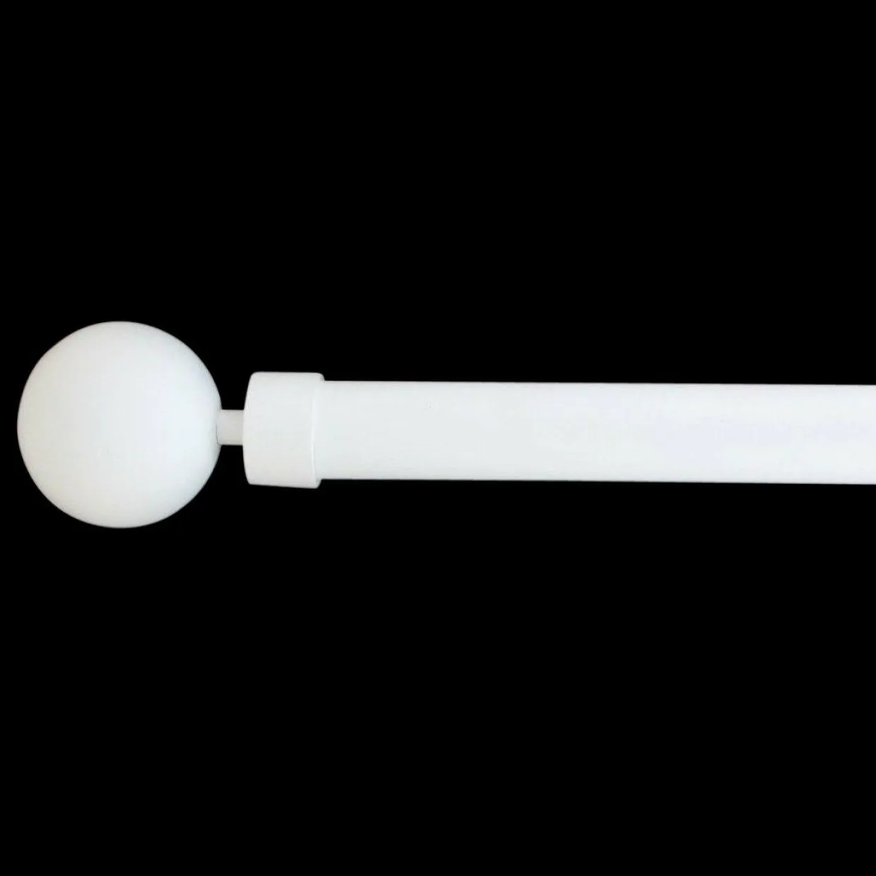 Kit de tringle extensible (L120 - L210 cm / D28 mm) Gaïa Blanc