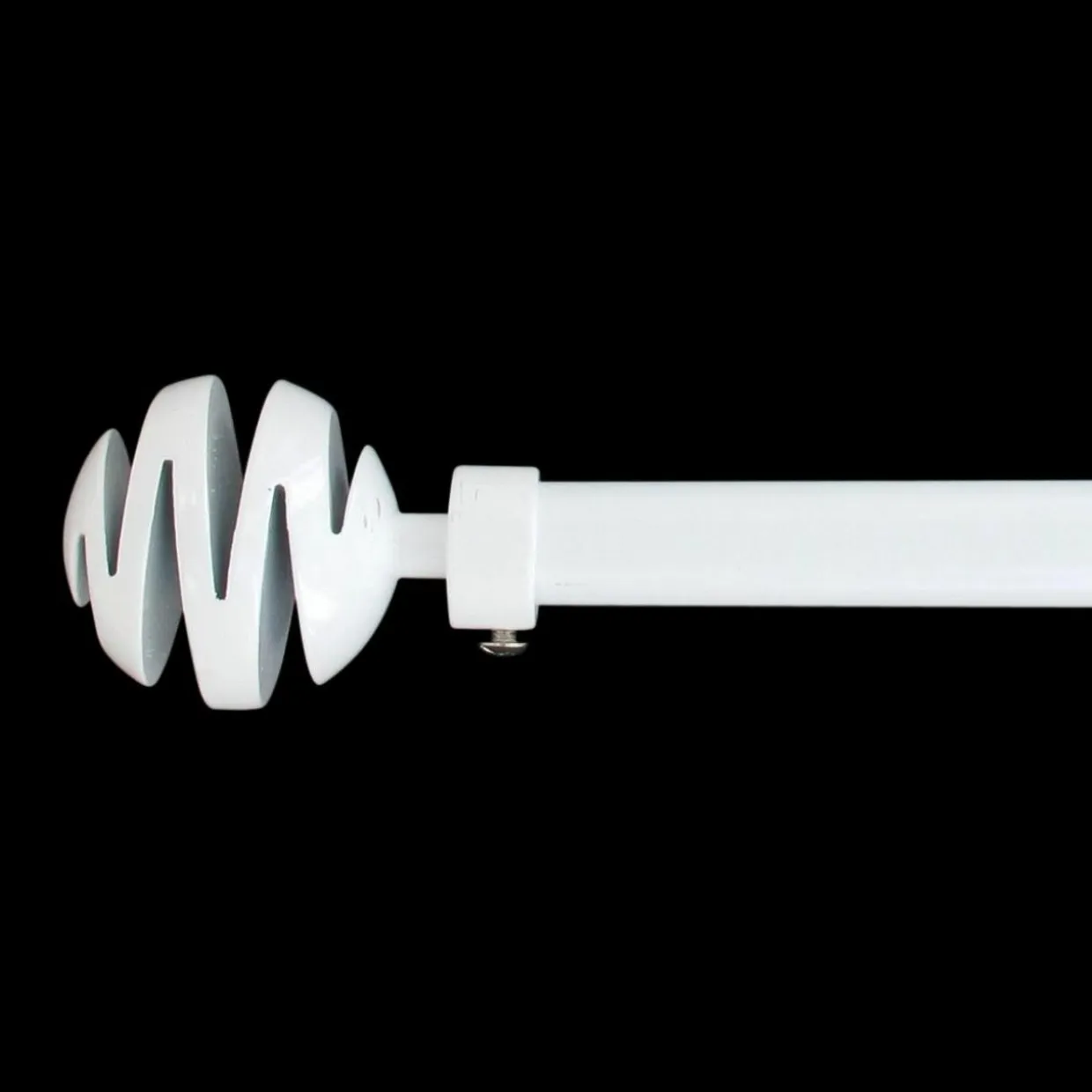 Kit de tringle extensible (L120 - L210 cm / D19 mm) Villalouise Blanc laqué