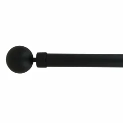 Kit de tringle extensible (L210 - L380 cm / D28 mm) Gaïa Noir