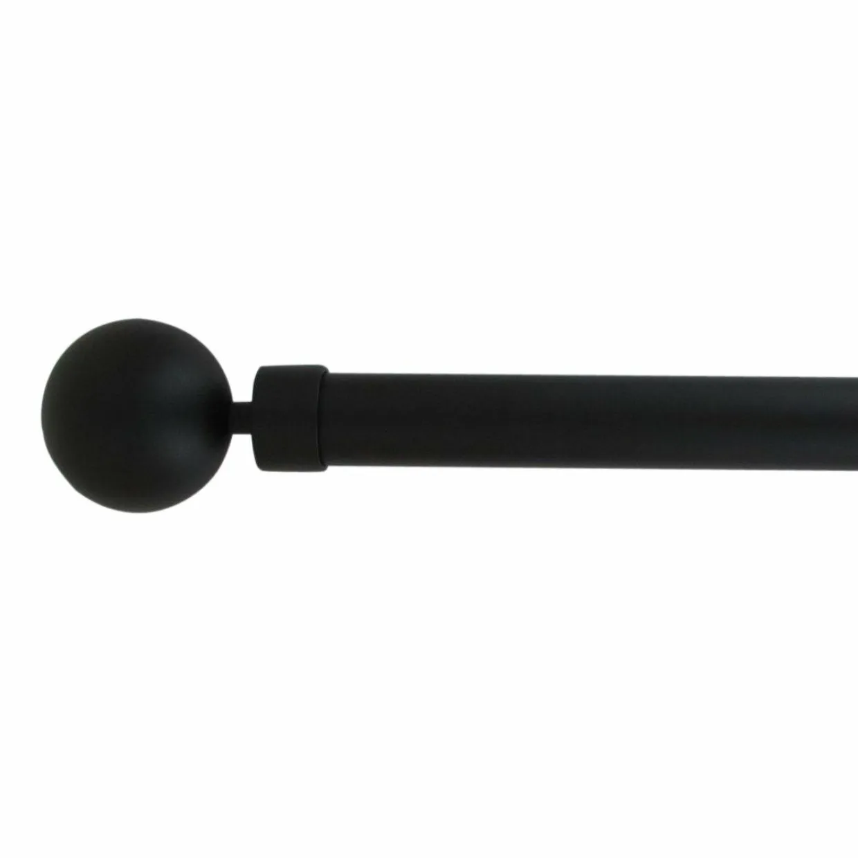 Kit de tringle extensible (L210 - L380 cm / D28 mm) Gaïa Noir