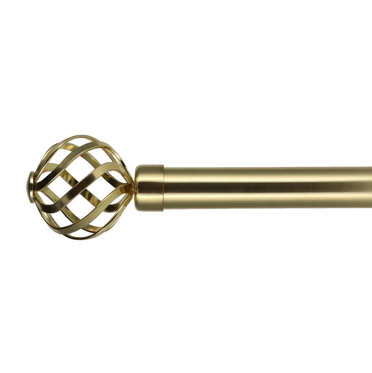 Kit de tringle rideau extensible (L120 - L210 cm / D28 mm) Florence Or