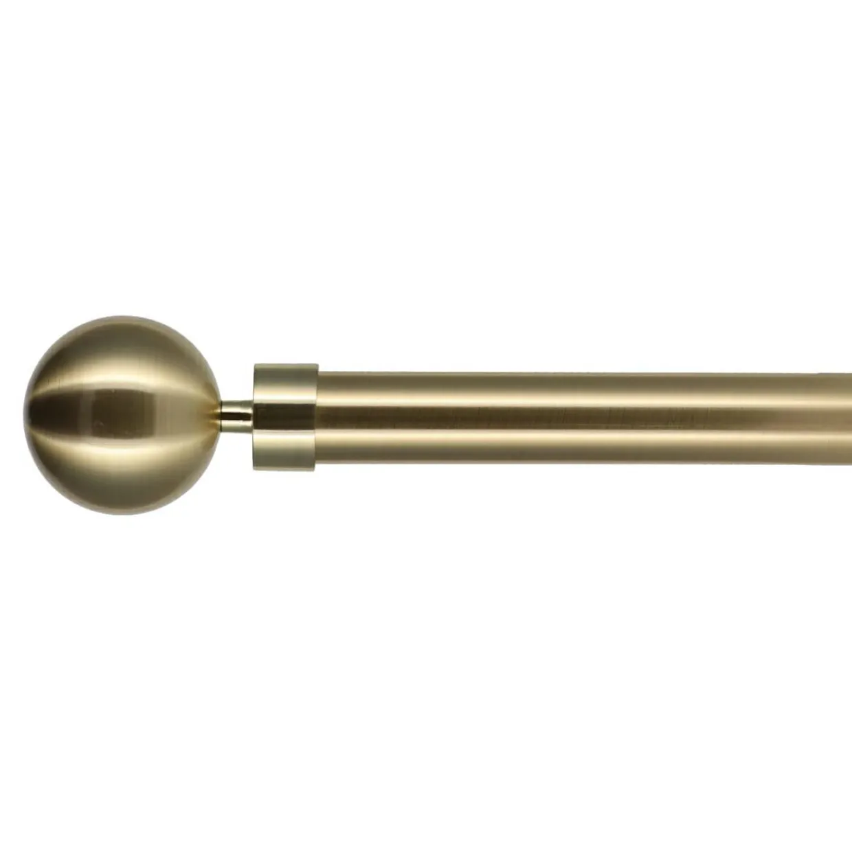 Kit de tringle rideau extensible (L210 - L380 cm / D28 mm) Hera Or