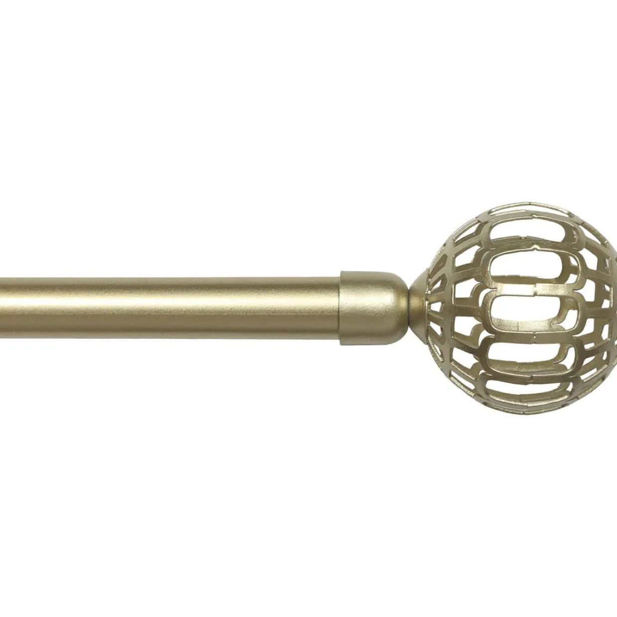 Kit de tringle rideau extensible (L120 - L210 cm / D19 mm) Facette Or