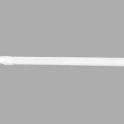 Kit de 2 tringles extensibles ovales (60 à 80 cm) Blanc