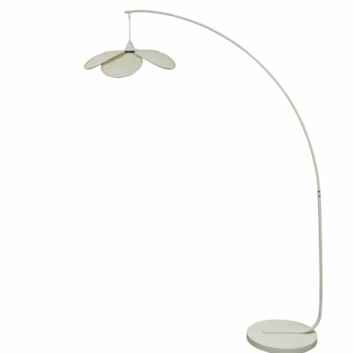 Lampadaire design pétale (H156 cm) Teruel Beige