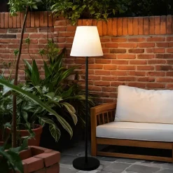 Lampadaire extérieur sans fil rechargeable USB LED (H150 cm) Brooklyn Noir
