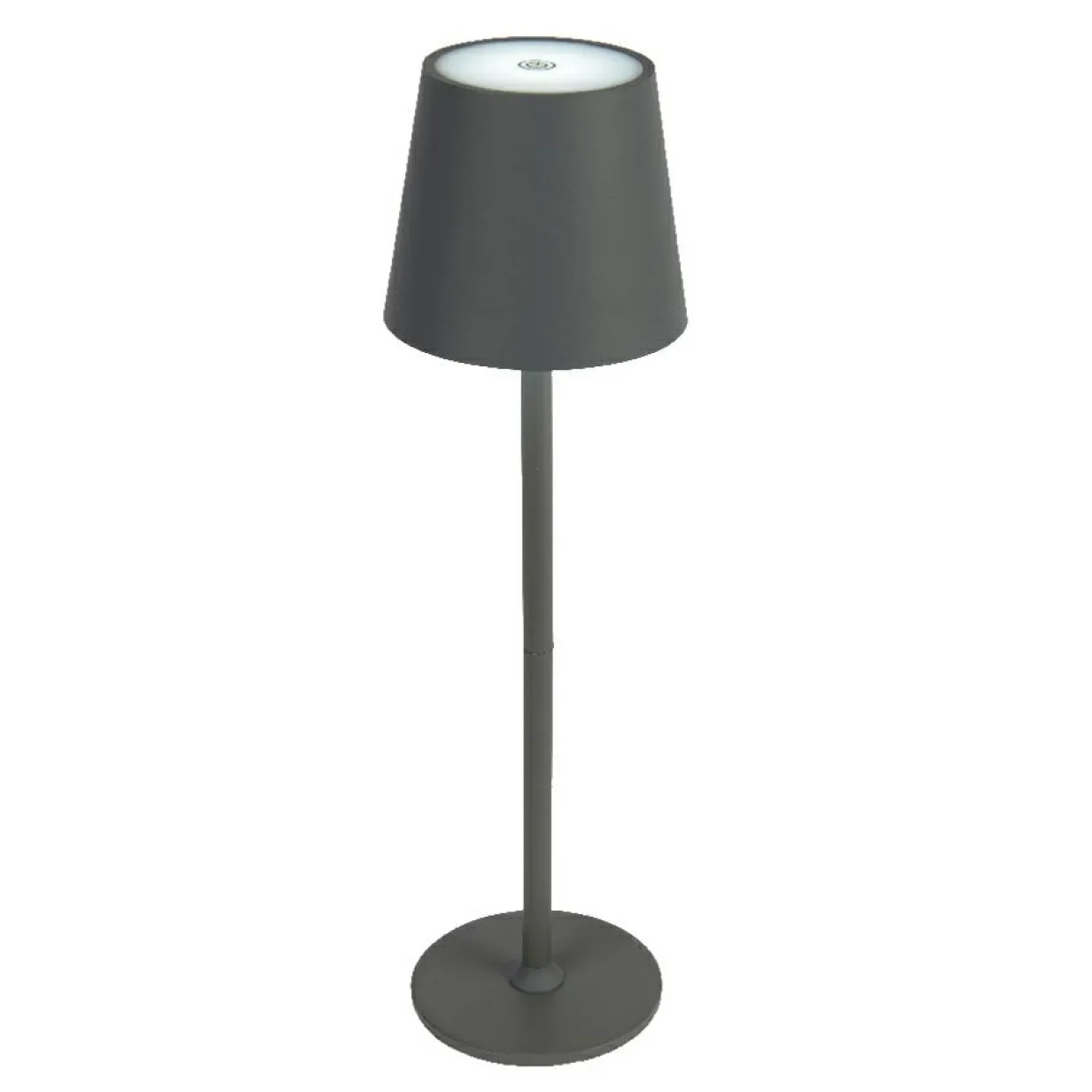 Lampe de table sans fil rechargeable USB 48 LED (H37 cm) Brooklyn Gris