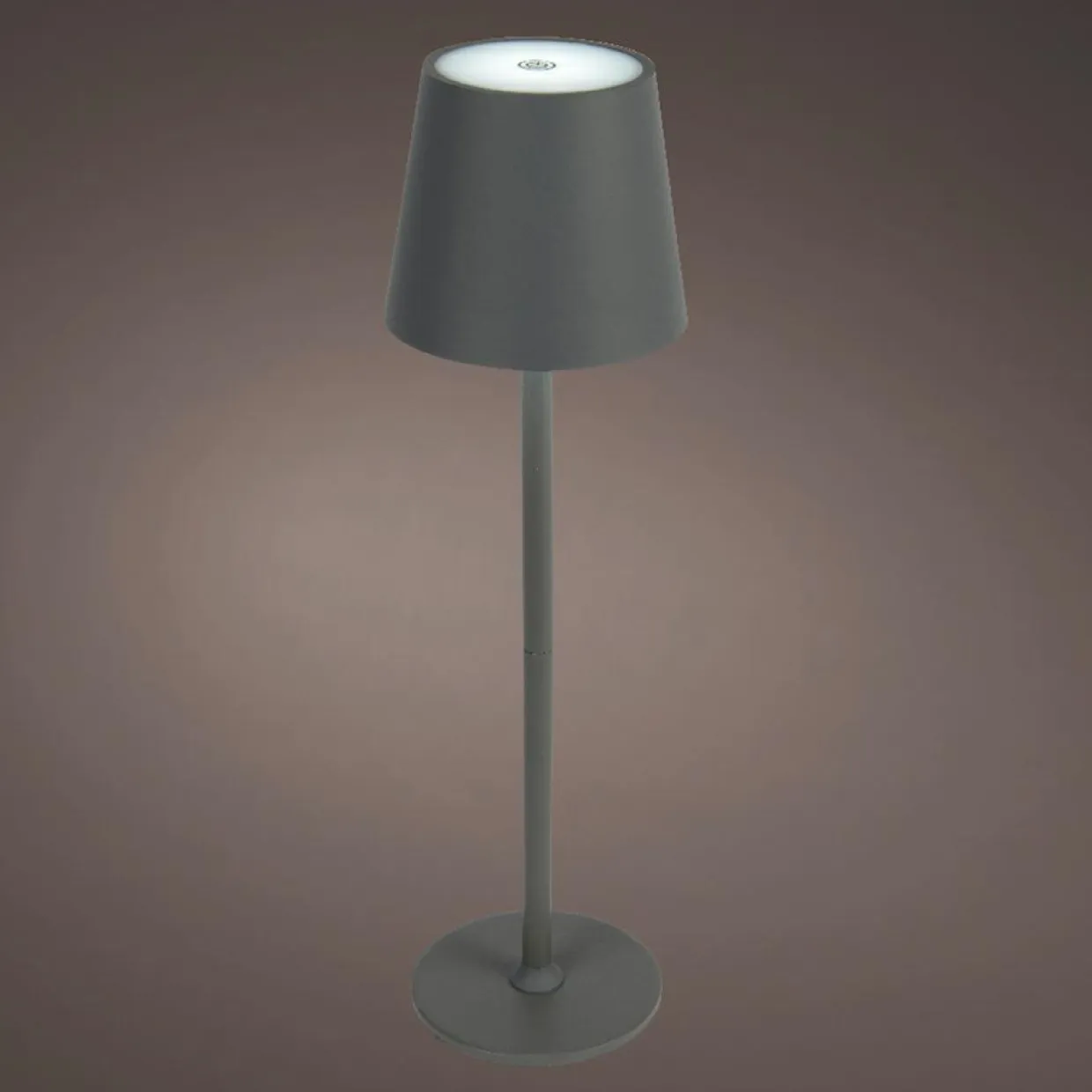 Lampe de table sans fil rechargeable USB 48 LED (H37 cm) Brooklyn Gris