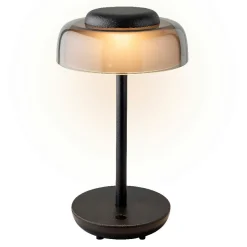 Lampe de table sans fil rechargeable USB 18 LED (H28 cm) Tribeca Noir