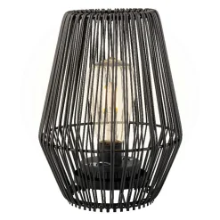 Lampe de table solaire LED (H23 cm) Calabre Noir