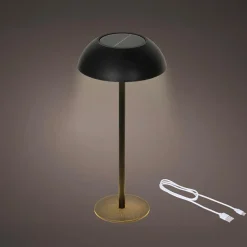 Lampe de table solaire LED (H33 cm) Malibu Noir