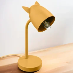 Lampe enfant à poser (H31 cm) Oreilles Jaune ocre