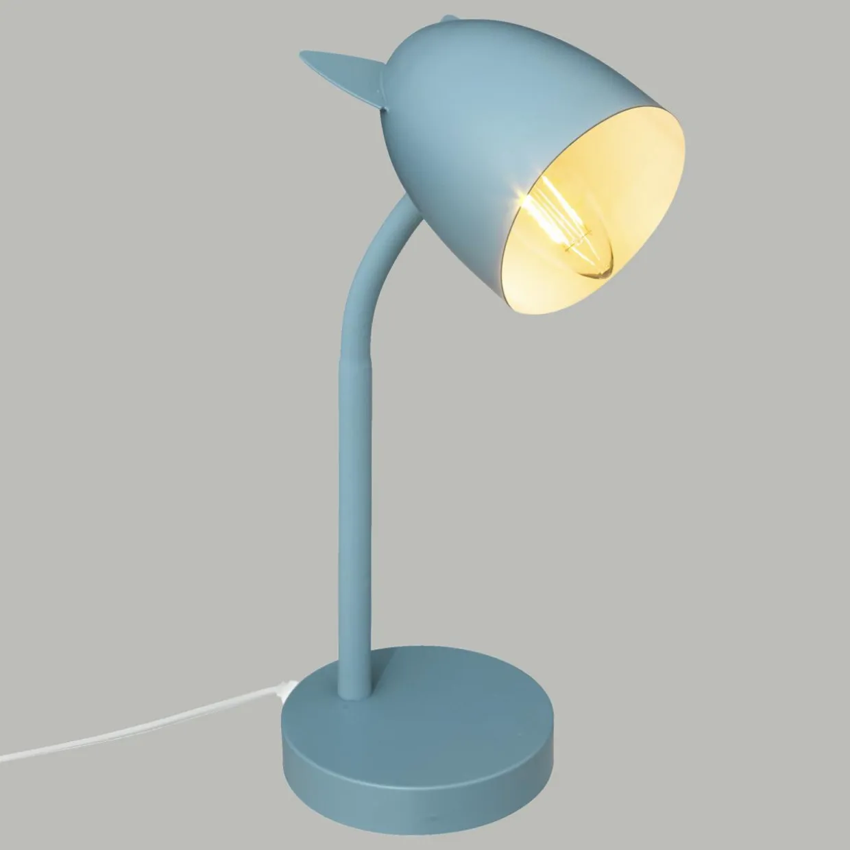 Lampe enfant à poser (H31 cm) Oreilles Bleue