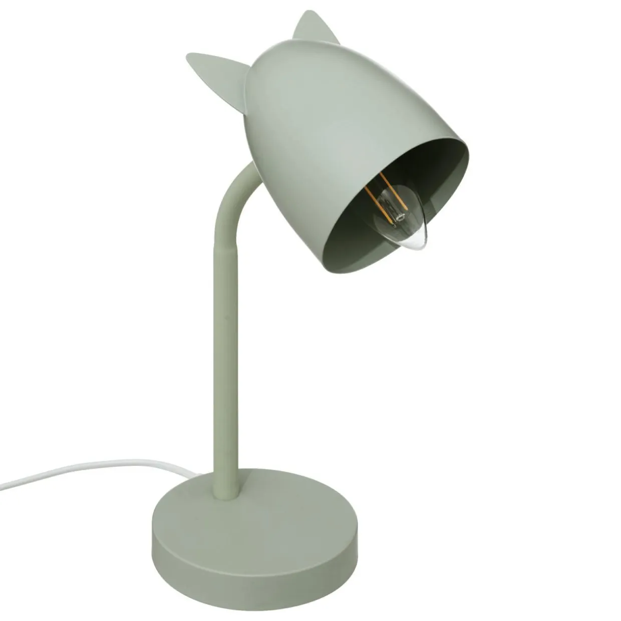 Lampe enfant à poser (H31 cm) Oreilles Verte