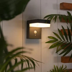 Lampe murale solaire 600 lumens (H12,5 cm) Elite Gris anthracite