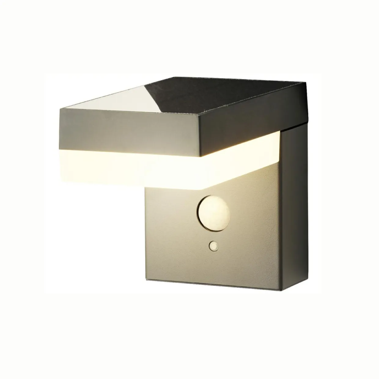 Lampe murale solaire 600 lumens (H12,5 cm) Elite Gris anthracite