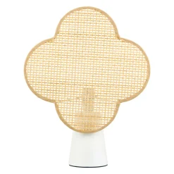 Lampe à poser bambou (H36 cm) Faustine Beige