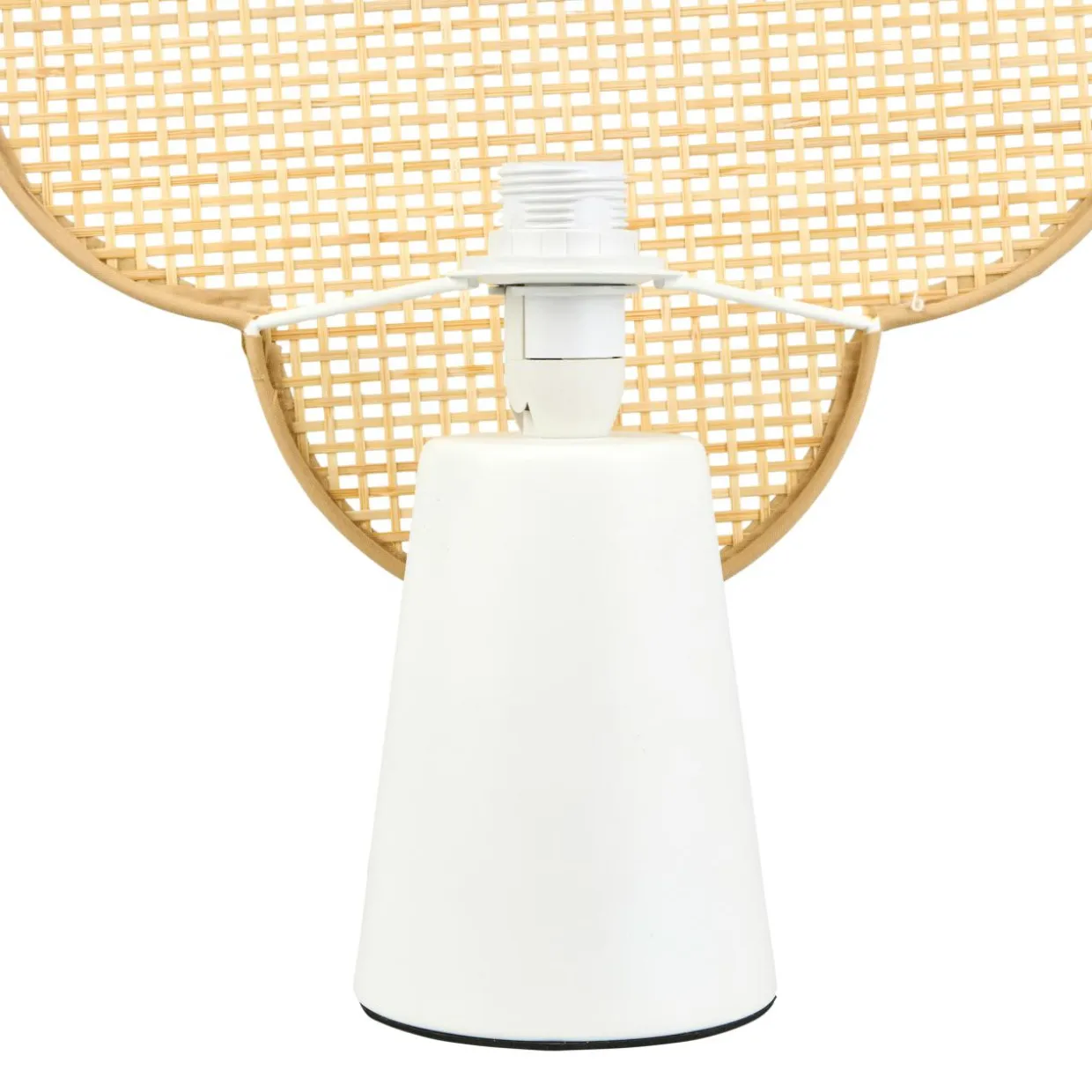 Lampe à poser bambou (H36 cm) Faustine Beige