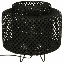 Lampe à poser bambou (H27 cm) Liby Noir