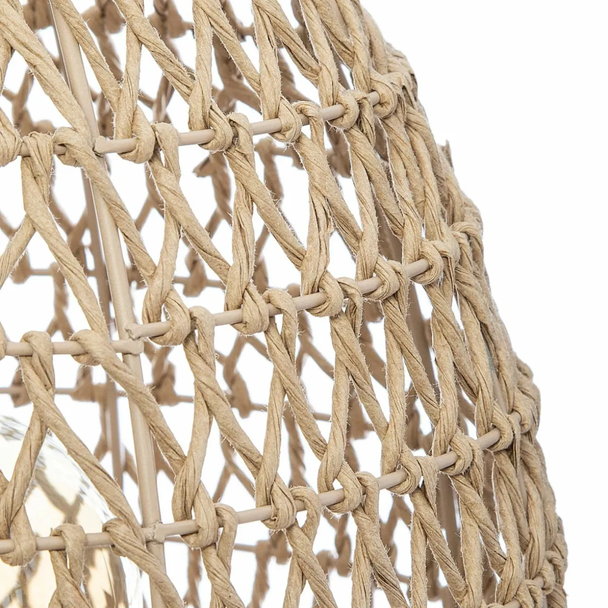 Lampe à poser bois et papier (H35,5 cm) Etel Naturel