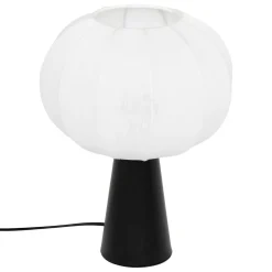 Lampe à poser coton (25 cm) Tobie Noir